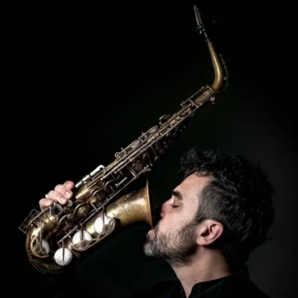 Raffaele Casarano, an apulian musician, in a promotional photo