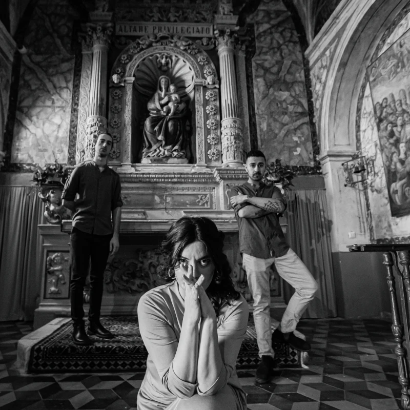 The apulian band Yaràkä in a promotional photo